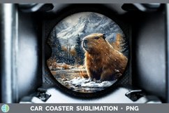 GorgeousWinter Exotic Animals Car Coaster design.