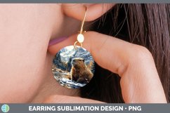 GorgeousWinter Exotic Animals Round Earrings design.