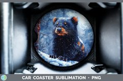 GorgeousWinter Exotic Animals Car Coaster design.