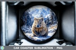 GorgeousWinter Exotic Animals Car Coaster design.
