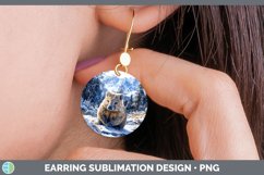 GorgeousWinter Exotic Animals Round Earrings design.