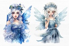Winter Fairy Watercolor Sublimation clipart Product Image 4