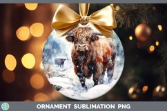 GorgeousWinter Farm Animals Ornament design.