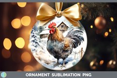 GorgeousWinter Farm Animals Ornament design.