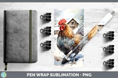 GorgeousWinter Farm Animals Pen Wrap design.