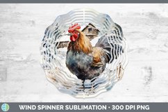 GorgeousWinter Farm Animals Wind Spinner design.