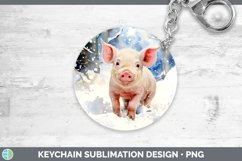 GorgeousWinter Farm Animals Keychain design.
