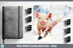 GorgeousWinter Farm Animals Pen Wrap design.