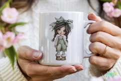 Winter Fashion Little Girl Clipart Product Image 5