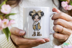 Winter Fashion Little Girl Clipart Product Image 3