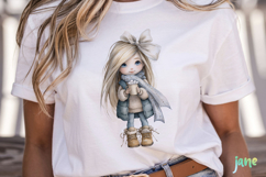 Winter Fashion Little Girl Clipart Product Image 2