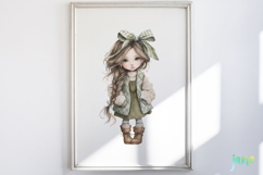 Winter Fashion Little Girl Clipart Product Image 5
