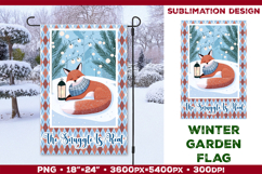 Winter Garden Flag. Christmas Garden Flag Sublimation Product Image 1