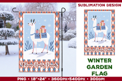 Winter Garden Flag. Christmas Garden Flag Sublimation Product Image 1