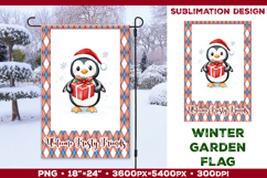 Winter Garden Flag. Christmas Garden Flag Sublimation Product Image 1