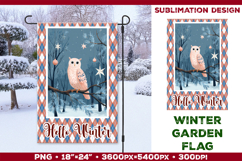 Winter Garden Flag. Christmas Garden Flag Sublimation Product Image 1