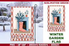 Winter Garden Flag. Christmas Garden Flag Sublimation Product Image 1