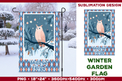 Winter Garden Flag. Christmas Garden Flag Sublimation Product Image 1