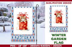 Winter Garden Flag. Christmas Garden Flag Sublimation Product Image 1