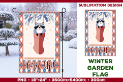 Winter Garden Flag. Christmas Garden Flag Sublimation Product Image 1