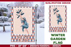 Winter Garden Flag. Christmas Garden Flag Sublimation Product Image 1