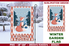 Winter Garden Flag. Christmas Garden Flag Sublimation Product Image 1