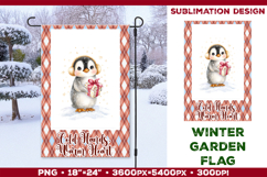 Winter Garden Flag. Christmas Garden Flag Sublimation Product Image 1