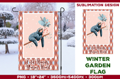 Winter Garden Flag. Christmas Garden Flag Sublimation Product Image 1