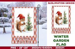 Winter Garden Flag. Christmas Garden Flag Sublimation Product Image 1