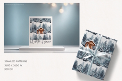 Winter forest seamless pattern Product Image 4