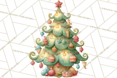 Festive Animals Clipart, Watercolor Critters Digital PNG Product Image 2