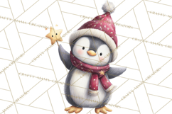 Festive Animals Clipart, Watercolor Critters Digital PNG Product Image 5