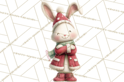 Festive Animals Clipart, Watercolor Critters Digital PNG Product Image 2