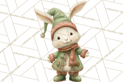 Festive Animals Clipart, Watercolor Critters Digital PNG Product Image 2