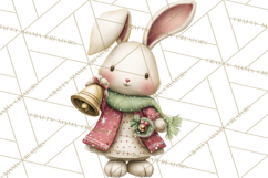 Festive Animals Clipart, Watercolor Critters Digital PNG Product Image 3