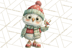Festive Animals Clipart, Watercolor Critters Digital PNG Product Image 5