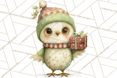 Festive Animals Clipart, Watercolor Critters Digital PNG Product Image 2