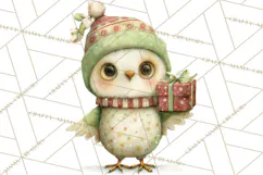 Festive Animals Clipart, Watercolor Critters Digital PNG Product Image 2