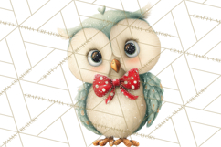 Festive Animals Clipart, Watercolor Critters Digital PNG Product Image 3