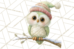 Festive Animals Clipart, Watercolor Critters Digital PNG Product Image 4