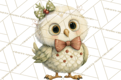 Festive Animals Clipart, Watercolor Critters Digital PNG Product Image 2