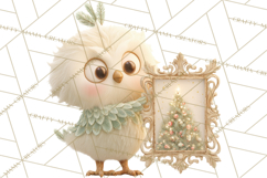 Festive Animals Clipart, Watercolor Critters Digital PNG Product Image 3