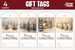 winter gift tags