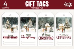winter gift tags