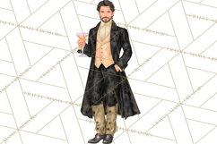 Celestial Christmas Clip Art PNG, Jewel Tone Winter Graphics Product Image 3