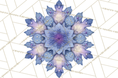 Celestial Christmas Clip Art PNG, Jewel Tone Winter Graphics Product Image 2