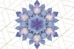 Celestial Christmas Clip Art PNG, Jewel Tone Winter Graphics Product Image 2