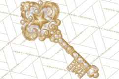 Celestial Christmas Clip Art PNG, Jewel Tone Winter Graphics Product Image 2