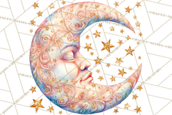 Celestial Christmas Clip Art PNG, Jewel Tone Winter Graphics Product Image 4