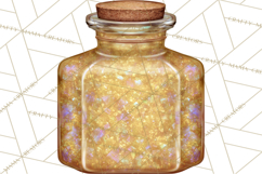 Celestial Christmas Clip Art PNG, Jewel Tone Winter Graphics Product Image 4